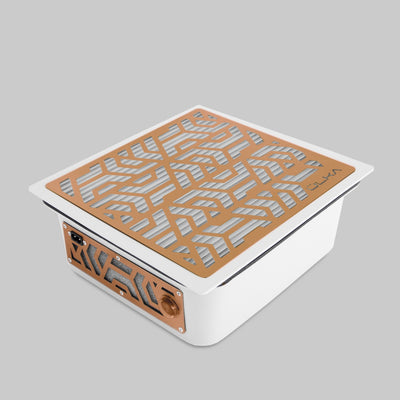 ULKA Premium Built-In Dust Collector — White body, Rose Gold grid