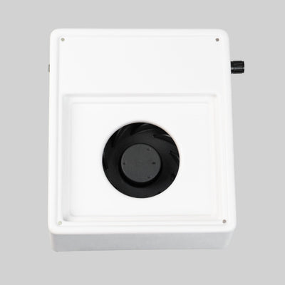 ULKA Handy white — fan access with grille and filter removed