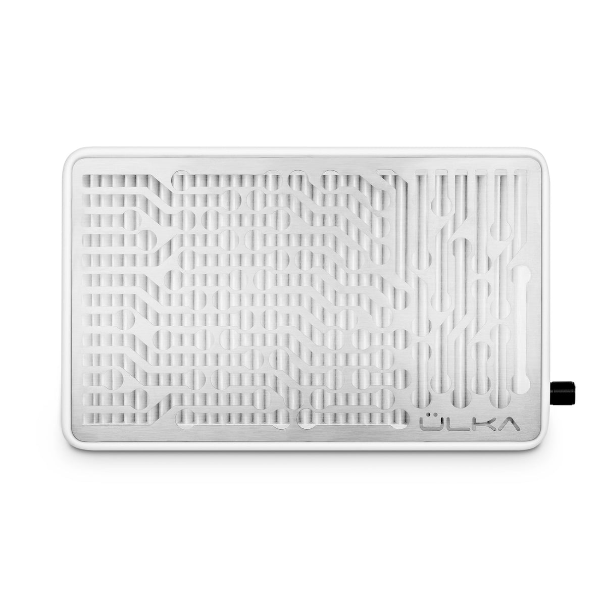 ULKA Nano white with silver grille — top view
