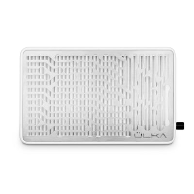 ULKA Nano white with silver grille — top view