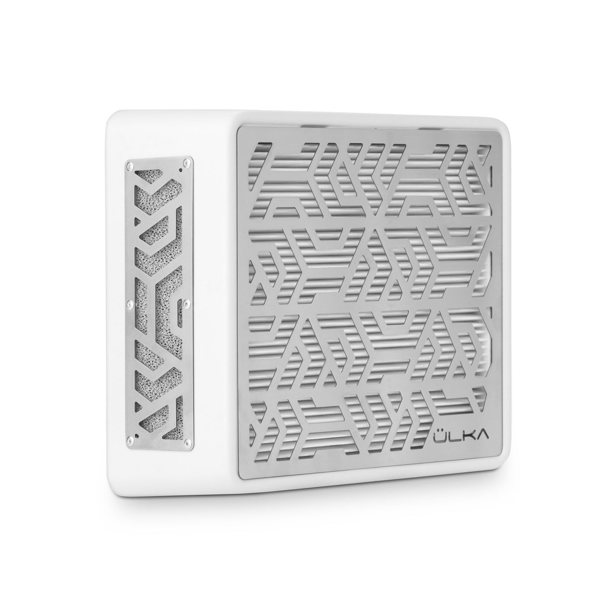 ULKA Premium Tabletop white with silver grille — upright studio view