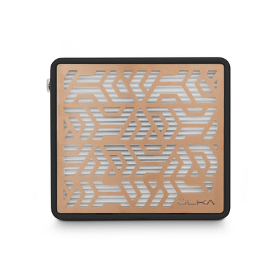 ULKA Premium Tabletop black with rose gold grille — top view